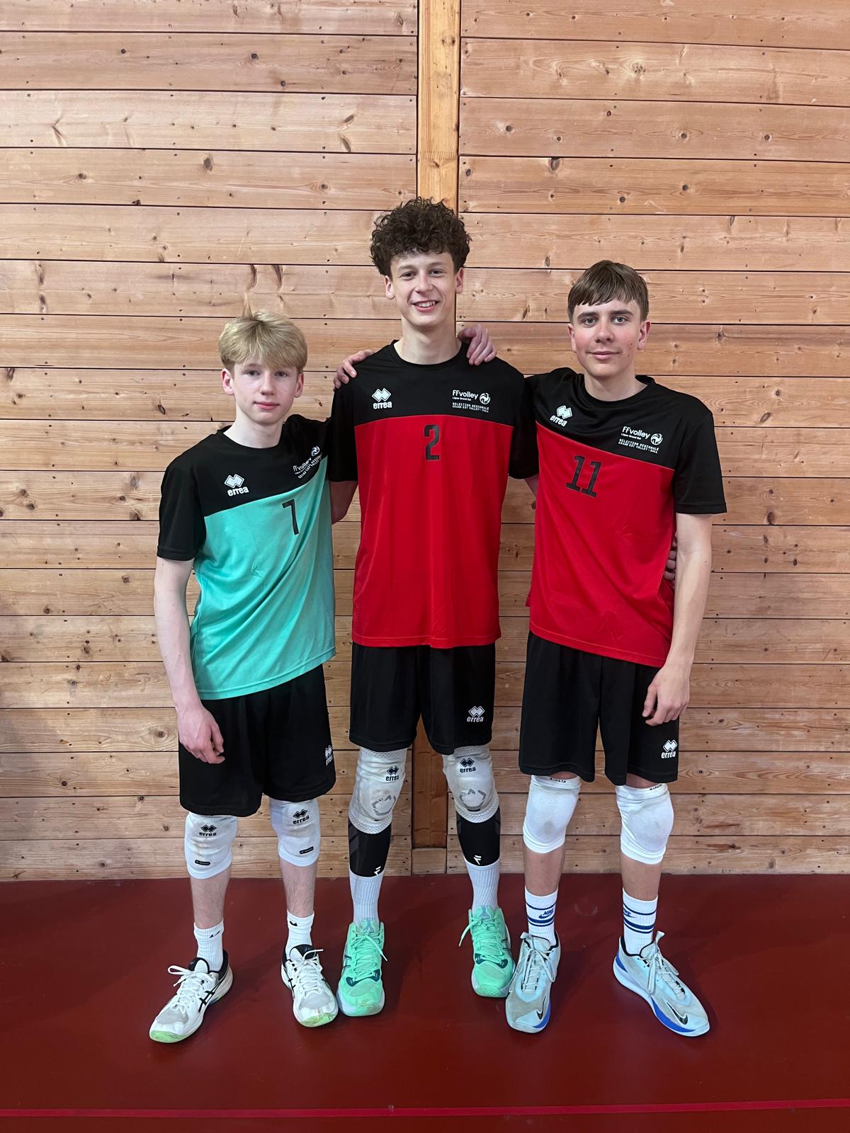 Trois jeunes du club aux Volleyades Crédit Mutuel 2026
